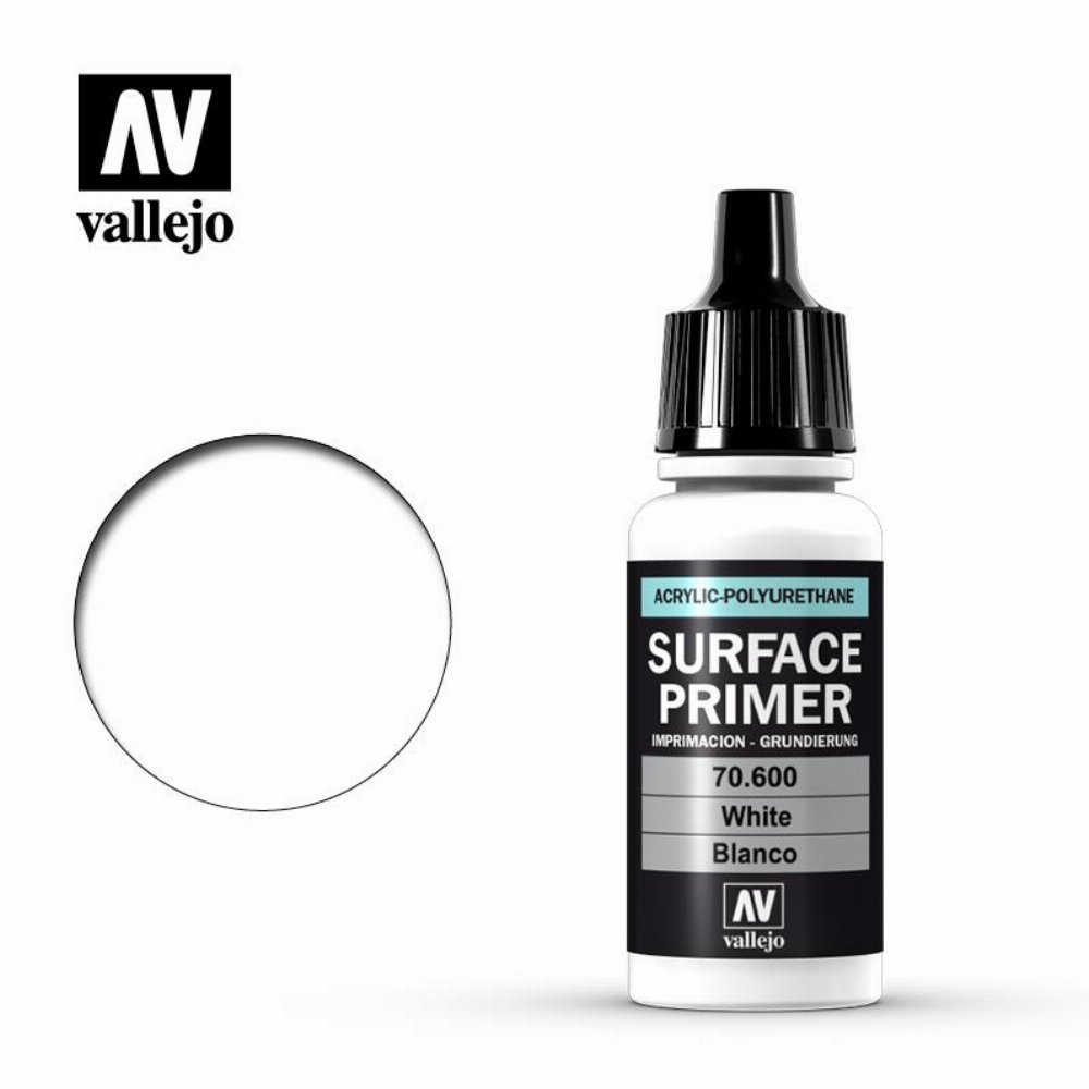 Vallejo Surface Primer – White Χρώμα Μοντελισμού (18ml)