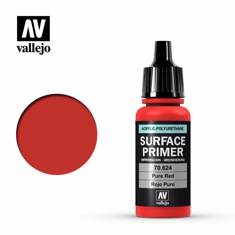 Vallejo Surface Primer – Pure Red Χρώμα Μοντελισμού (18ml)