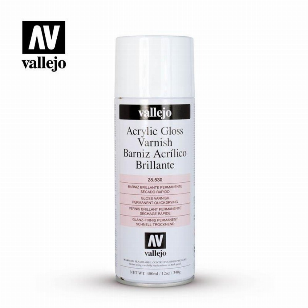 Vallejo Spray – Acrylic Gloss Varnish Χρώμα Μοντελισμού (400ml)