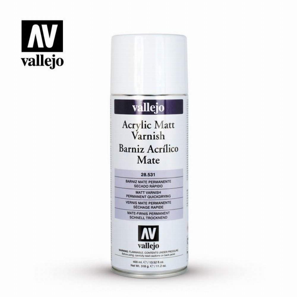 Vallejo Spray – Acrylic Matt Varnish Χρώμα Μοντελισμού (400ml)