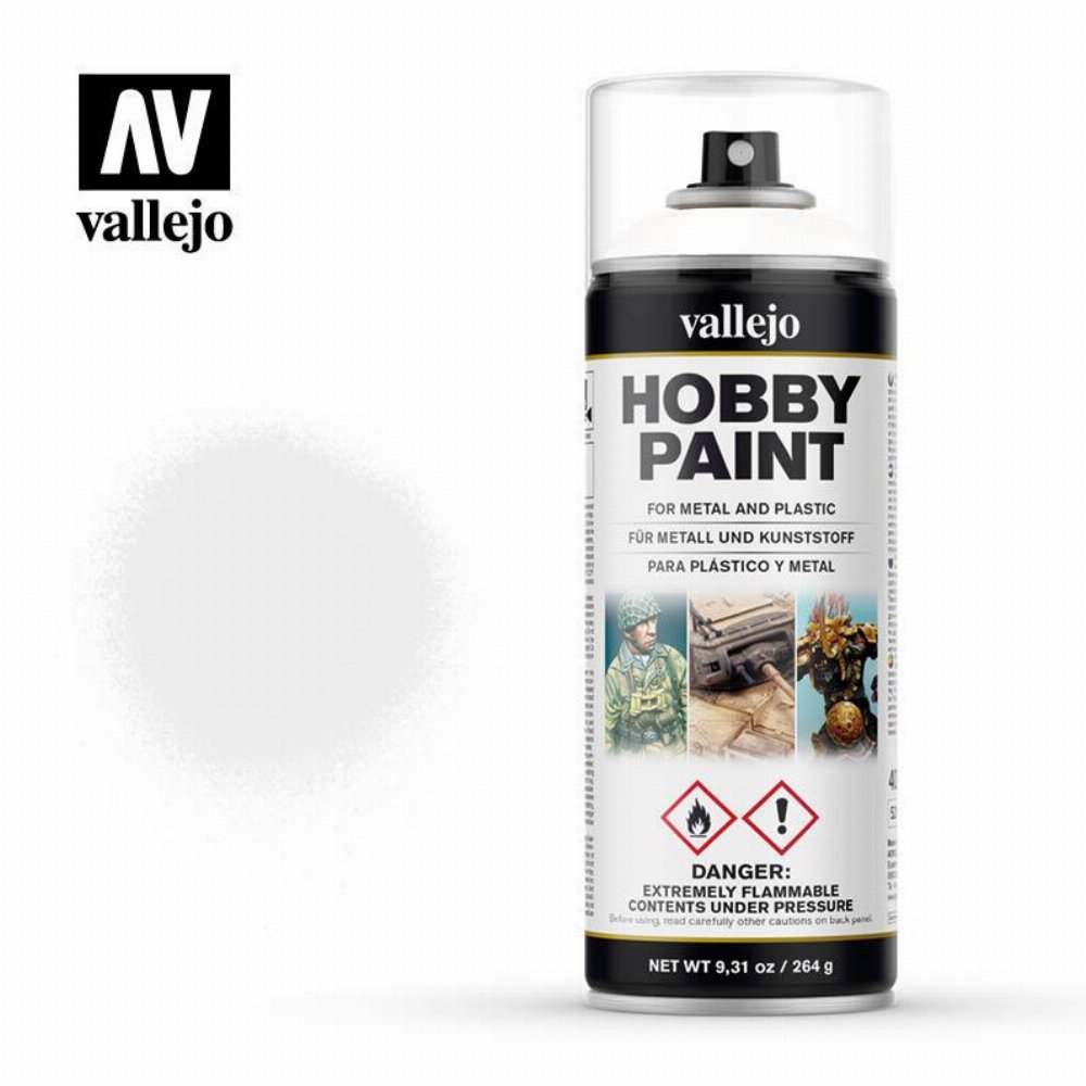 Vallejo Spray – White Χρώμα Μοντελισμού (400ml)