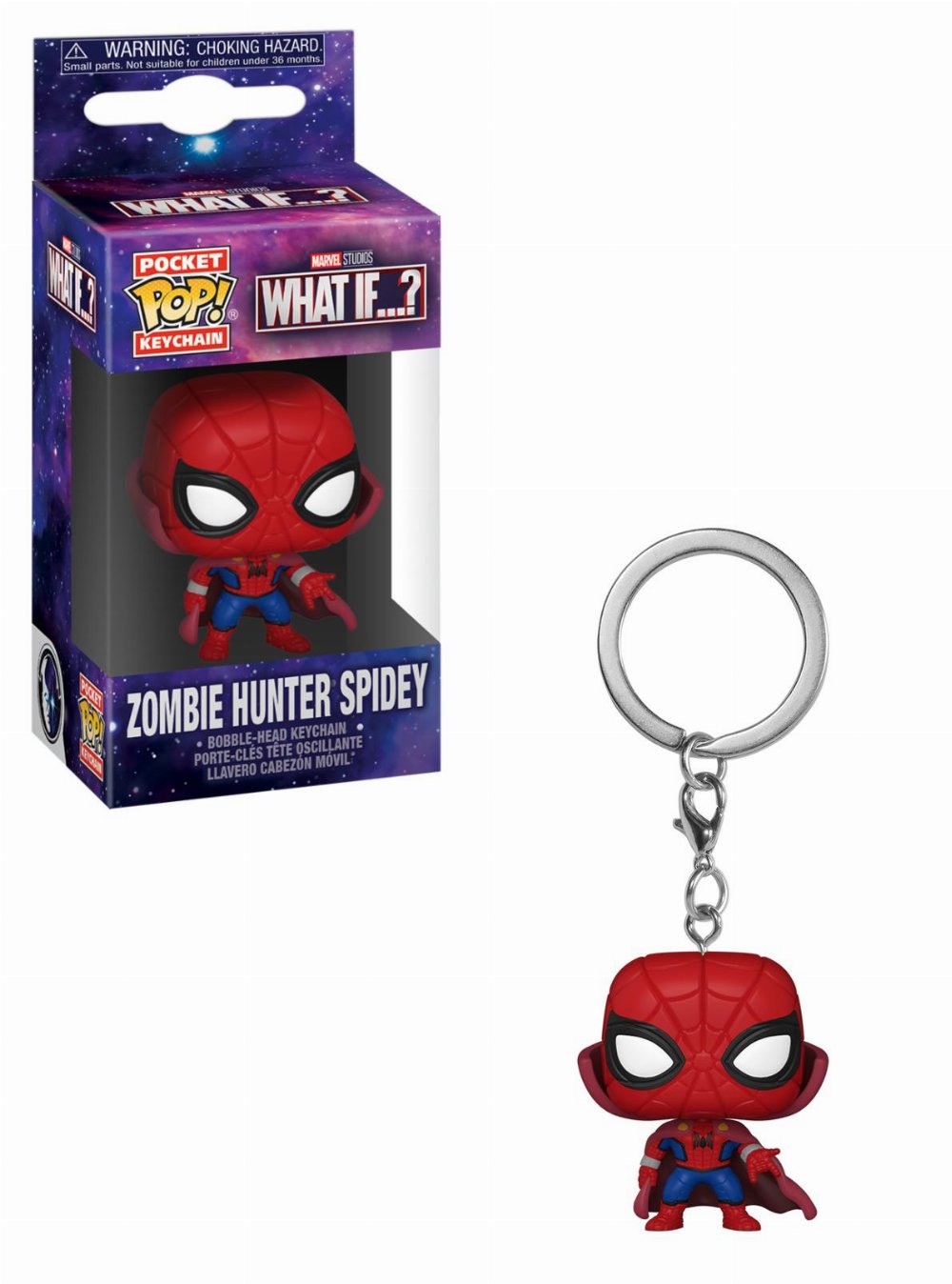 Funko Pocket POP! Keychain Marvel: What If – Zombie Hunter Spidey Figure