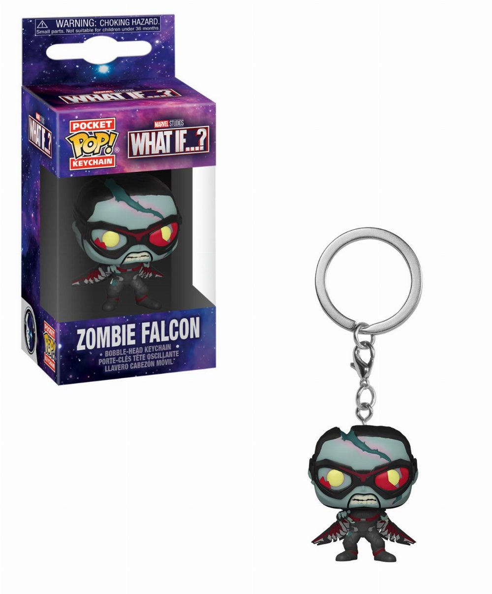 Funko Pocket POP! Keychain Marvel: What If – Zombie Falcon Figure