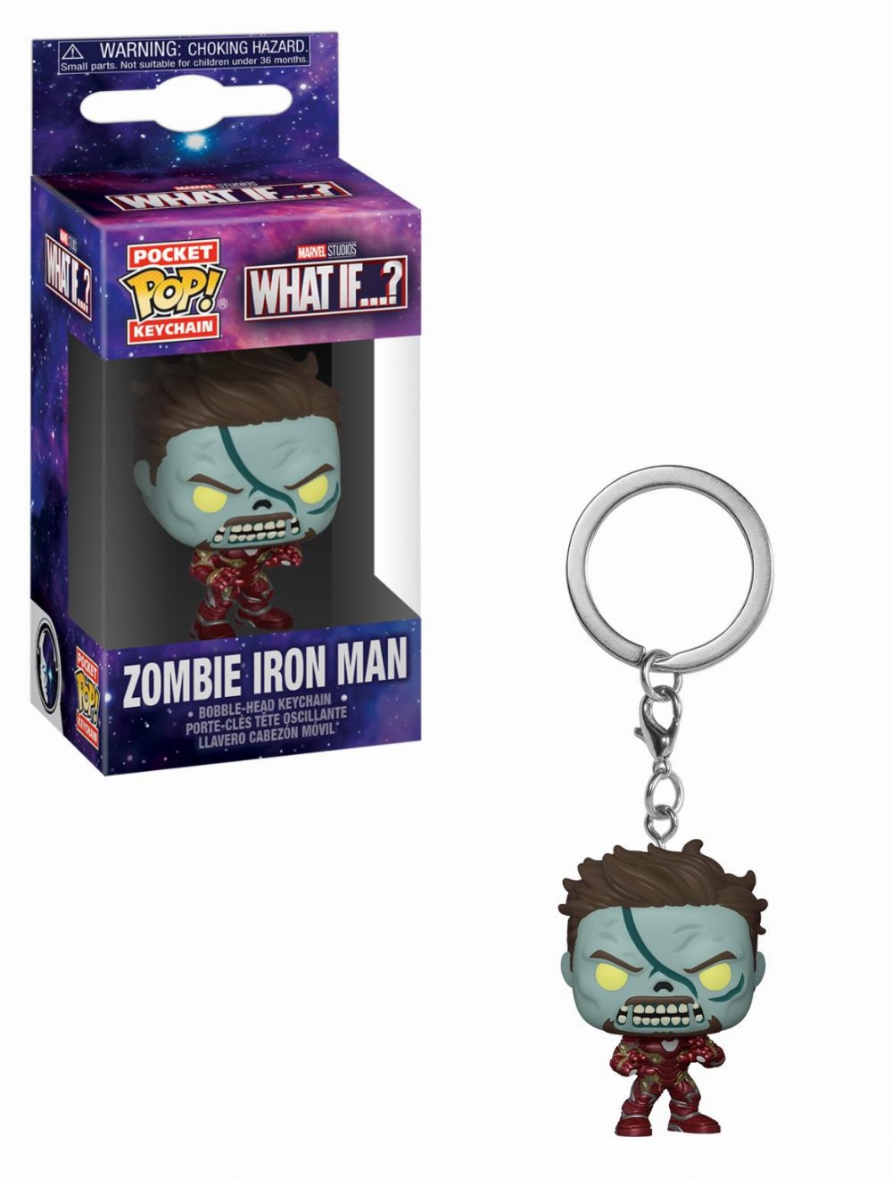 Funko Pocket POP! Keychain Marvel: What If – Zombie Iron Man Figure