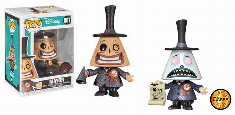 Φιγούρα Funko POP! Bundle of 2: Nightmare Before Christmas – Mayor with Megaphone (Diamond Collection) & Chase #807s (Exclusive)