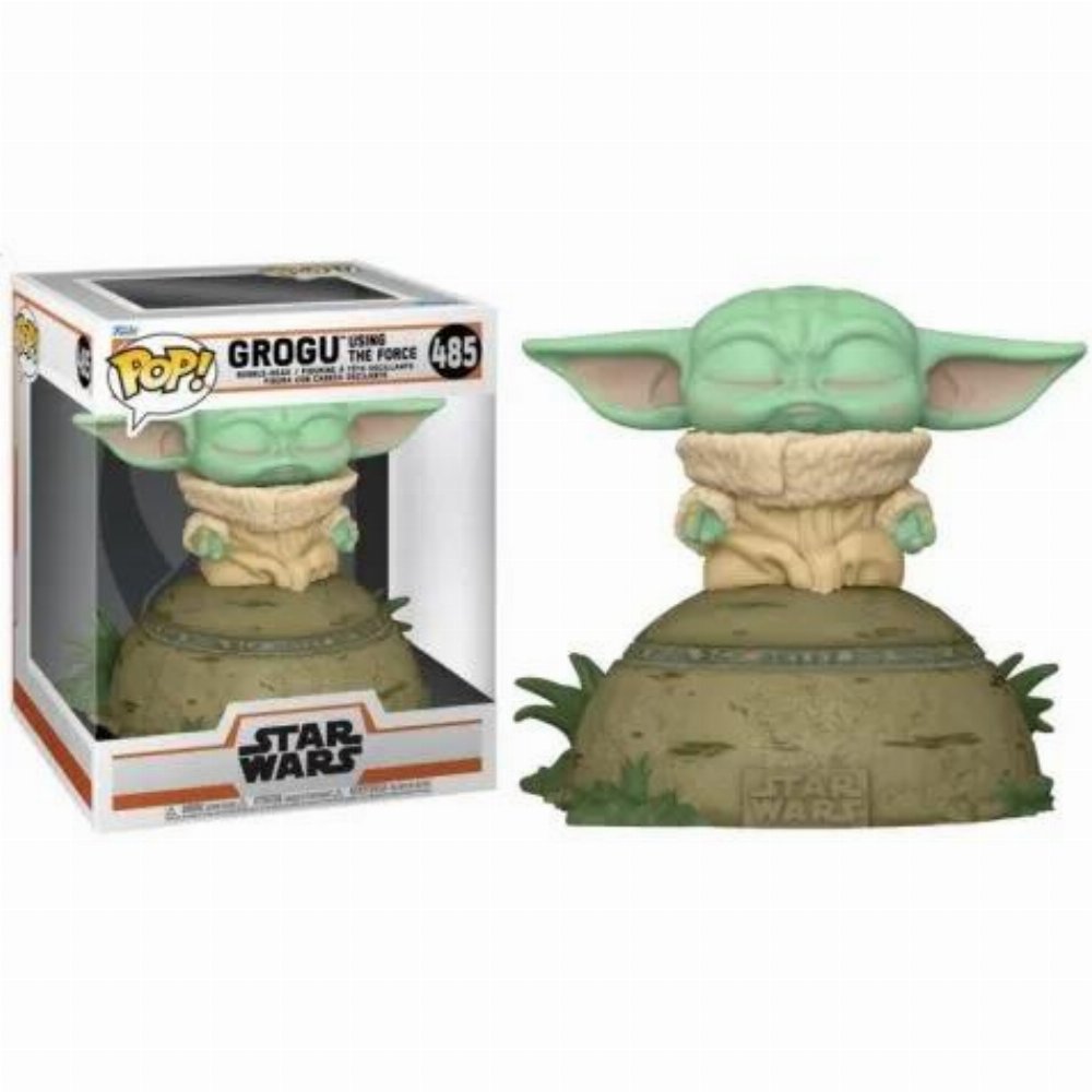 Φιγούρα Funko POP! Deluxe: Star Wars: The Mandalorian – Electronic Grogu (Baby Yoda) using the Force (Light-Up and Sound) #485