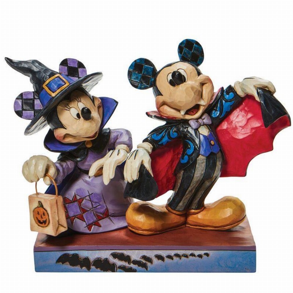 Disney: Enesco – Mickey and Minnie as a Vampir Statue (13cm)