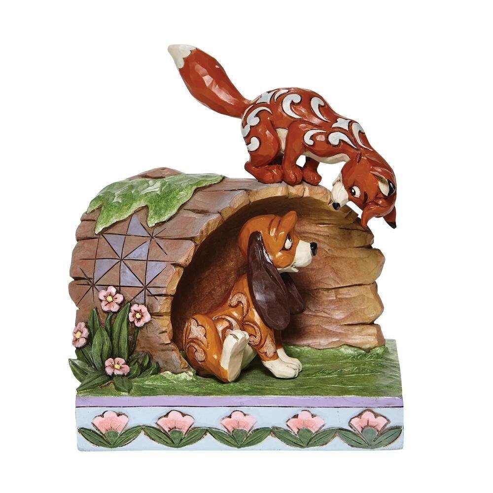 Disney: Enesco – Fox And Hound Log Φιγούρα Αγαλματίδιο