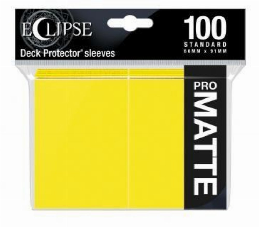 Ultra Pro Card Sleeves Standard Size 100ct – PRO-Matte Lemon Yellow