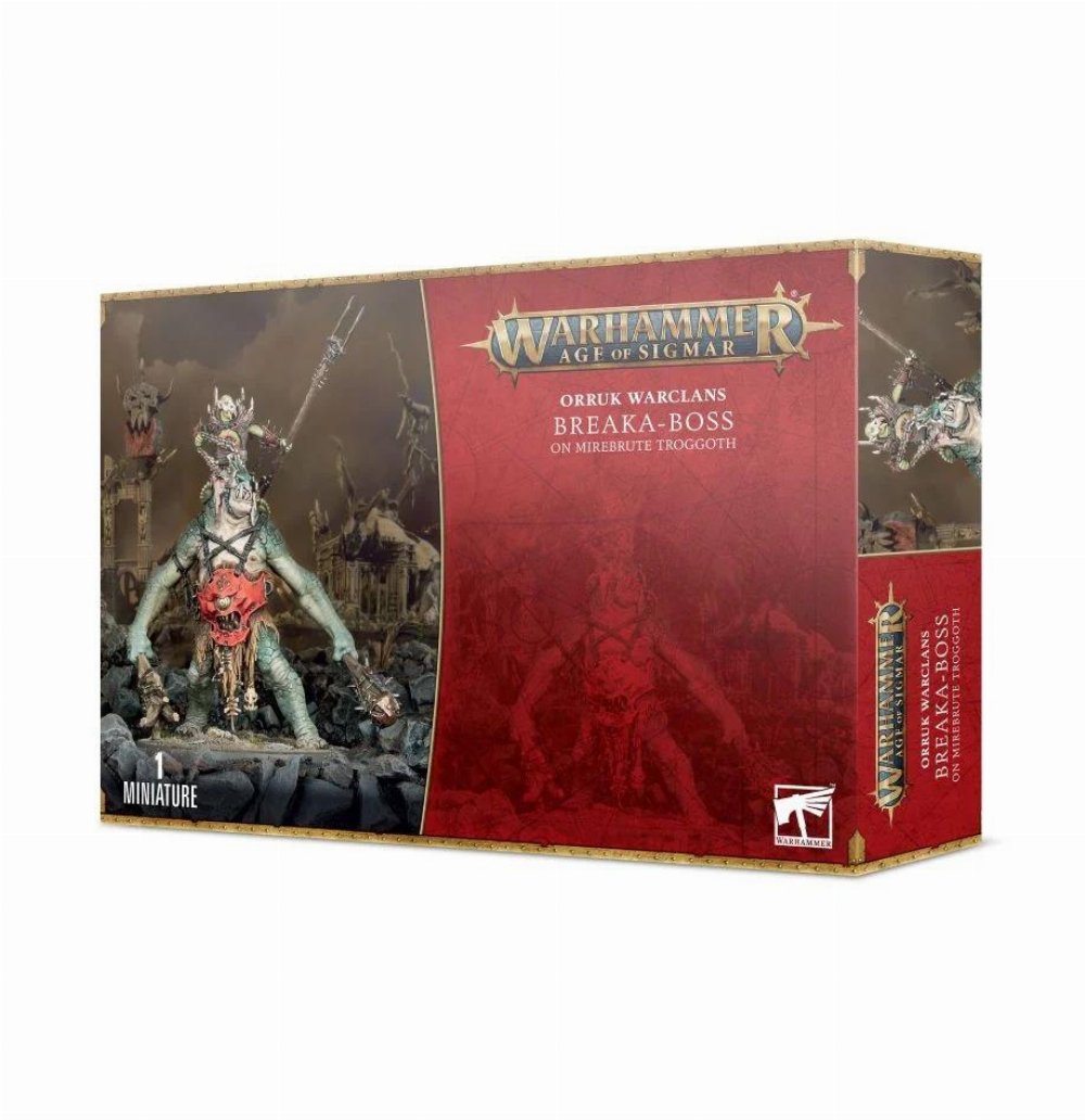 Warhammer Age of Sigmar – Orruk Warclans: Breaka-boss on Mirebrute Troggoth
