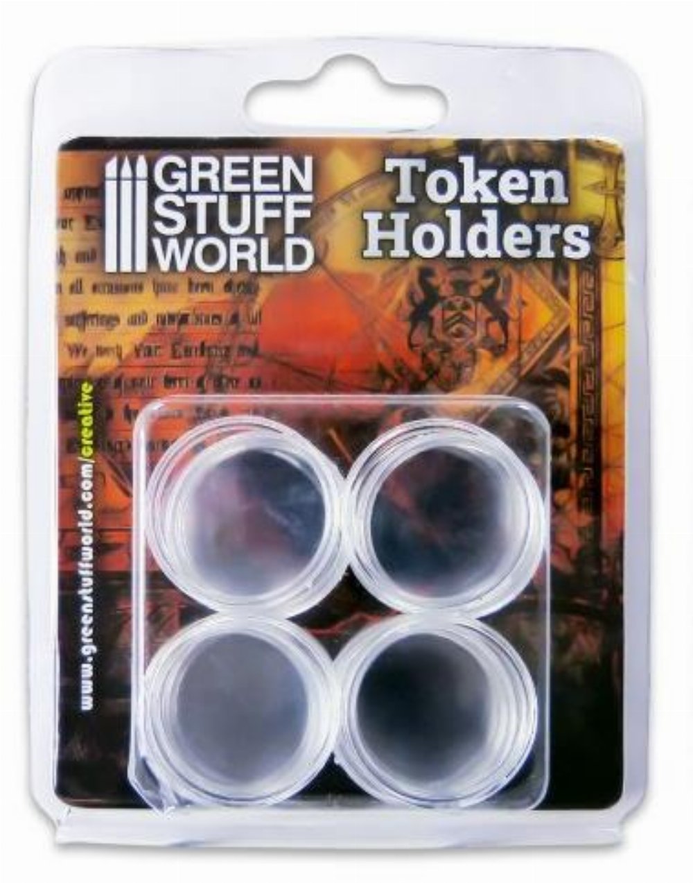 Green Stuff World – 16x Token Holders (26mm)