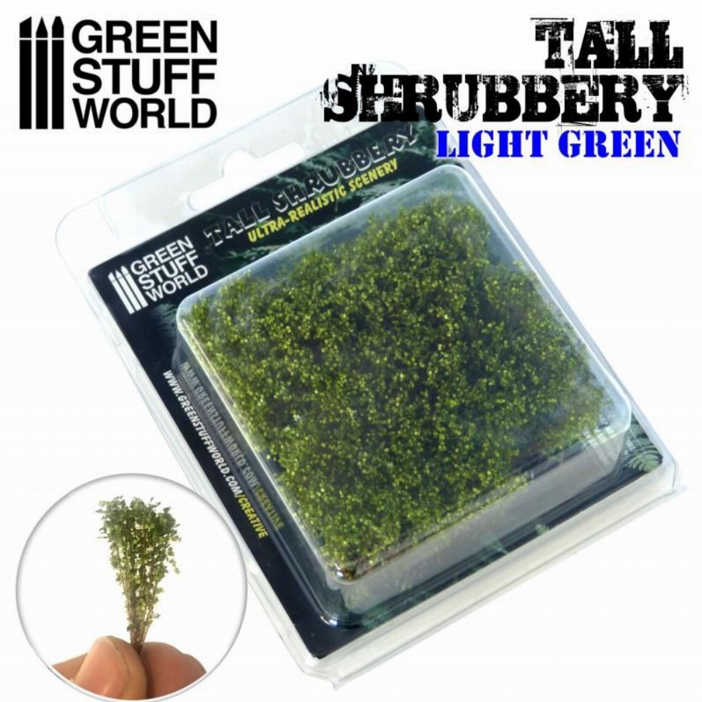 Green Stuff World – Tall Shrubbery (Light Green)