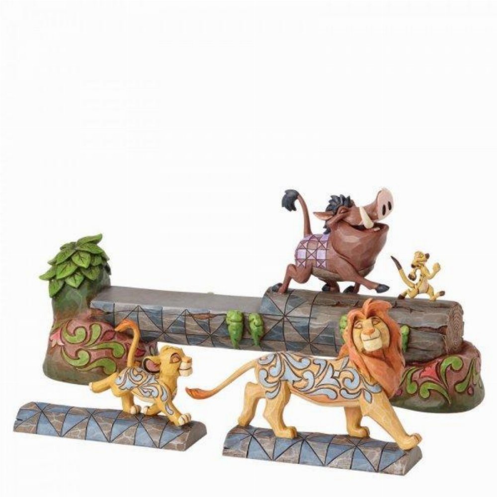 Φιγούρα Simba, Timon and Pumbaa: Enesco – Carefree Camaraderie Statue (20cm)