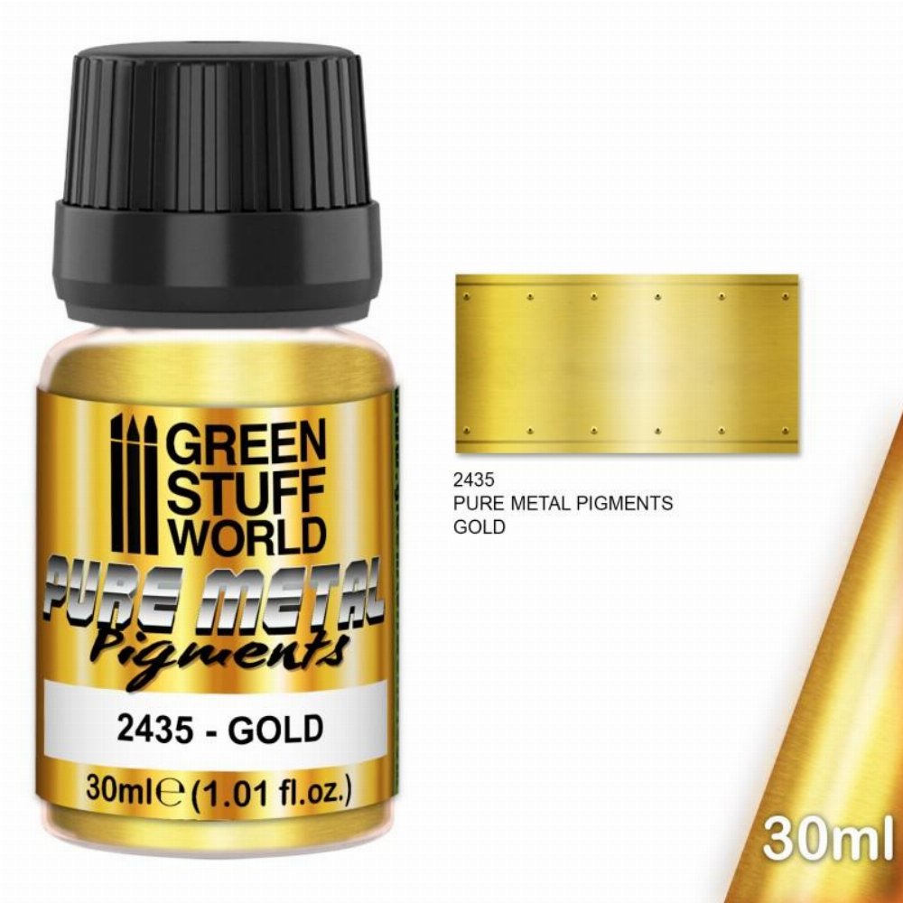 Green Stuff World Pure Metal Pigment – Gold Χρώμα Μοντελισμού (30ml)