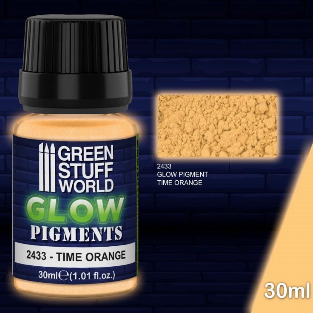Green Stuff World Glow Pigment – Time Orange Χρώμα Μοντελισμού (30ml)
