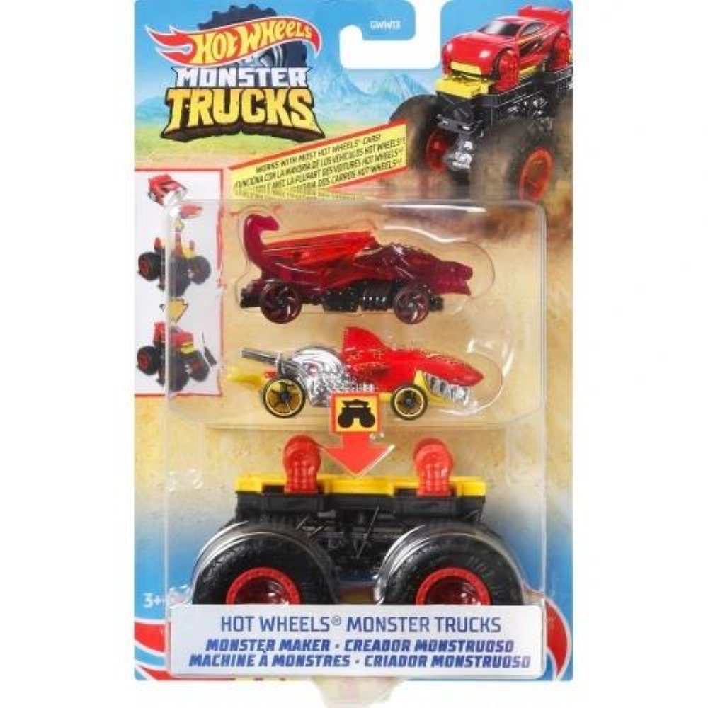 Hot Wheels – Monster Trucks: Maker Vehicles (Μαύρο/Κίτρινο)