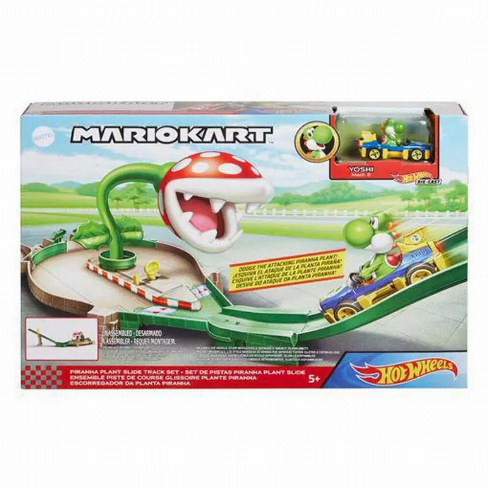 Hot Wheels – Αγωνιστική Πίστα: Mario Kart: Piranha Plant Slide Track Set