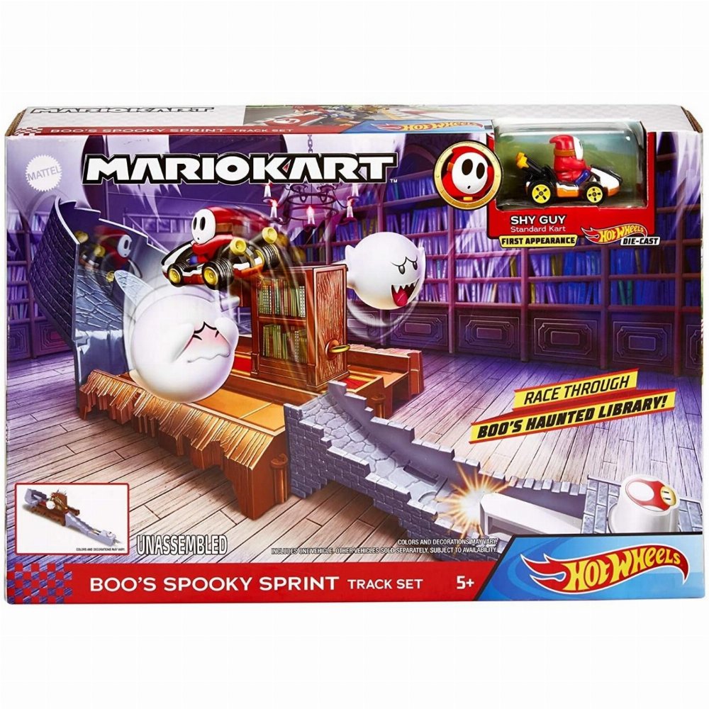 Hot Wheels – Αγωνιστική Πίστα: Mario Kart: Boos Spooky Sprint Track Set