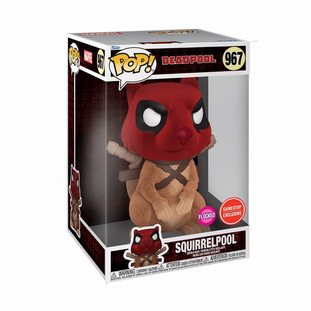 Φιγούρα Funko POP! Marvel – Squirrelpool (Flocked) #967 Jumbosized (Exclusive)