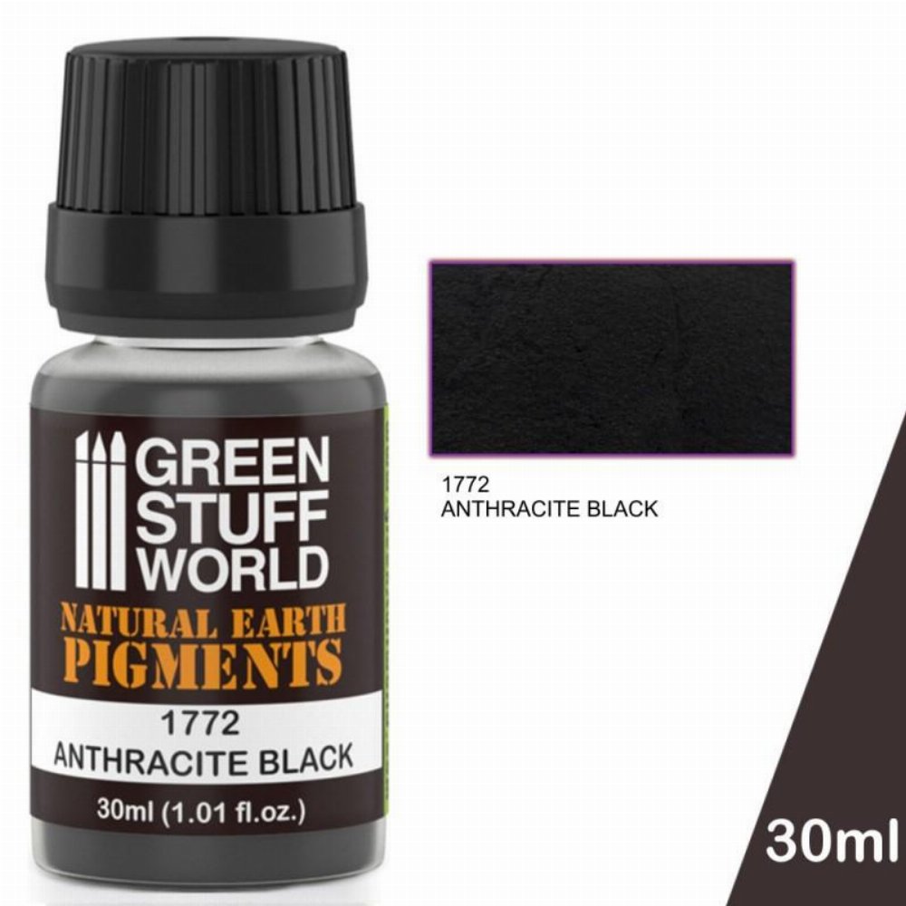 Green Stuff World Pigment – Anthracite Black Χρώμα Μοντελισμού (30ml)