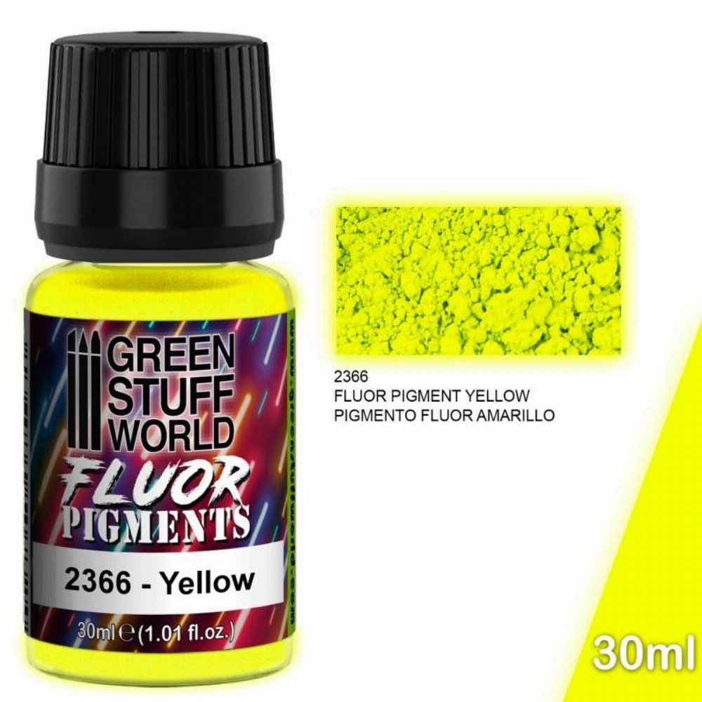 Green Stuff World Fluor Pigment – Yellow Χρώμα Μοντελισμού (30ml)