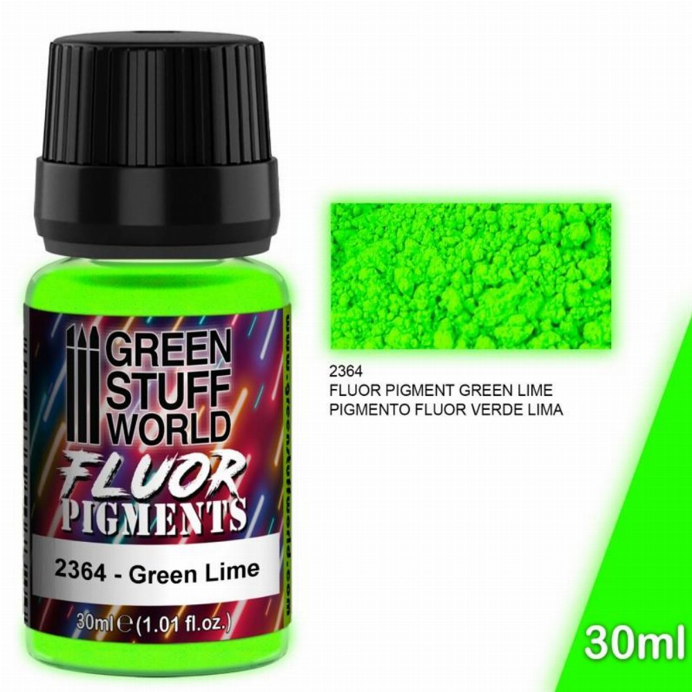 Green Stuff World Fluor Pigment – Green Lime Χρώμα Μοντελισμού (30ml)