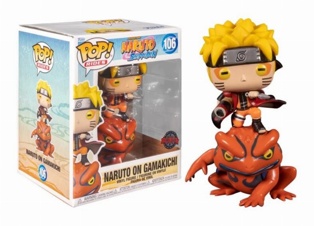 Φιγούρα Funko POP! Rides: Naruto – Sage Mode Naruto on Gamakichi #106 (Exclusive)