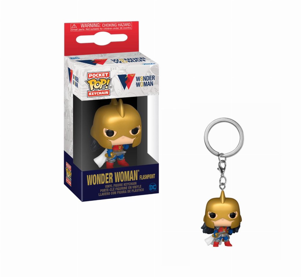 Funko Pocket POP! Μπρελόκ DC Heroes: Wonder Woman 80th Anniversary – Wonder Woman (Flashpoint) Figure