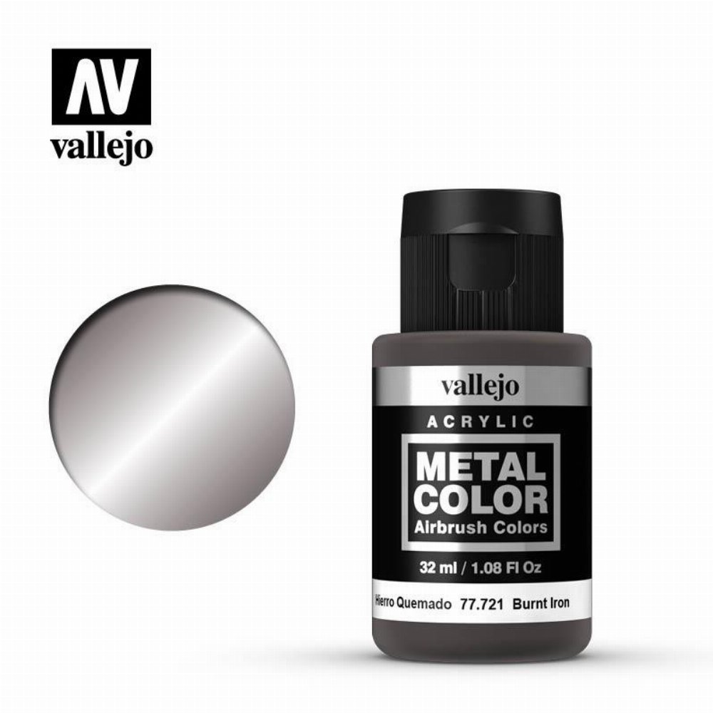 Vallejo Metal Air Color – Burnt Iron Χρώμα Μοντελισμού (32ml)