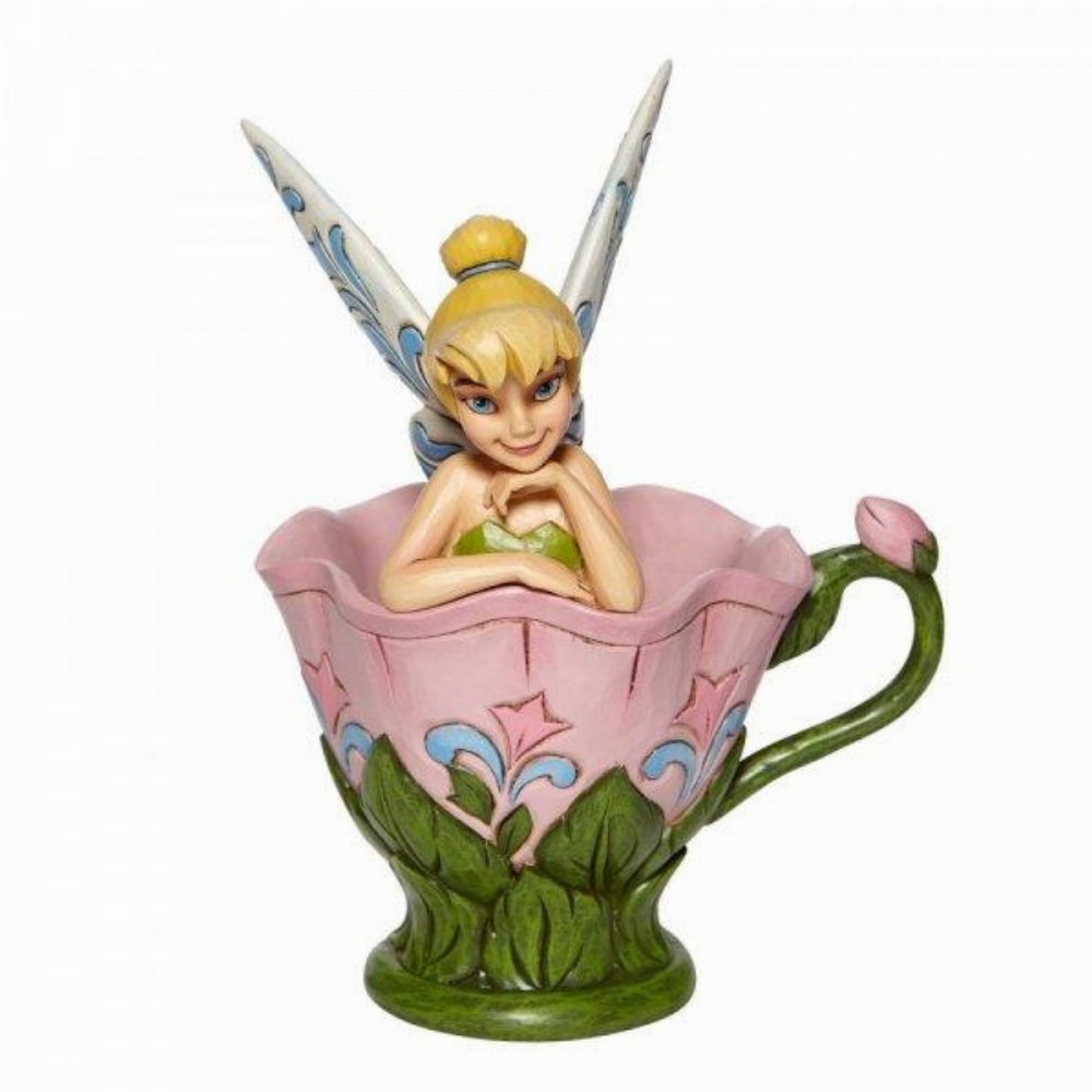 A Spot of Tink: Enesco – Tinker Bell Sitting in a Flower Statue (16cm)