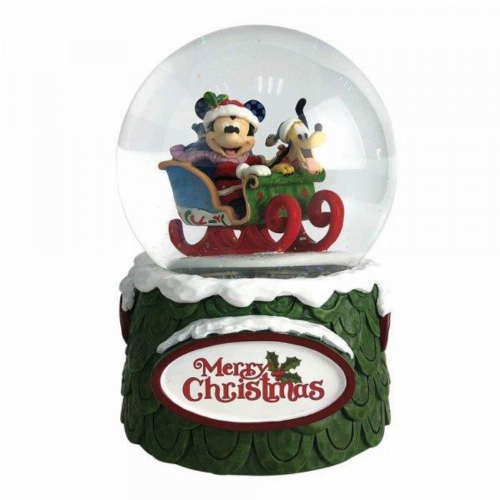 Laughing All the Way: Enesco – Mickey and Pluto Christmas Snowball (17cm)