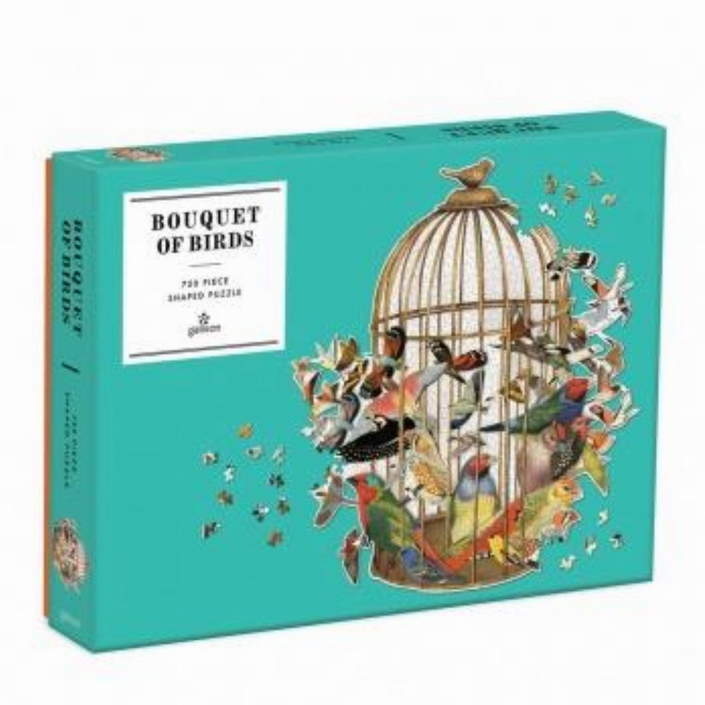 Puzzle 750 pieces – Bouquet of Birds (Shaped)