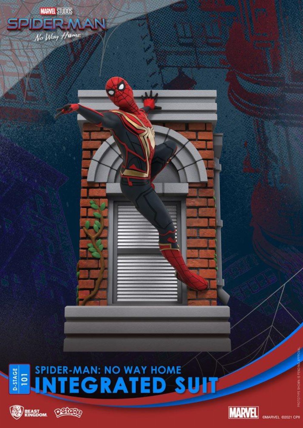 Spider-Man: No Way Home: D-Stage – Spider-Man Integrated Suit Φιγούρα Αγαλματίδιο (16cm)