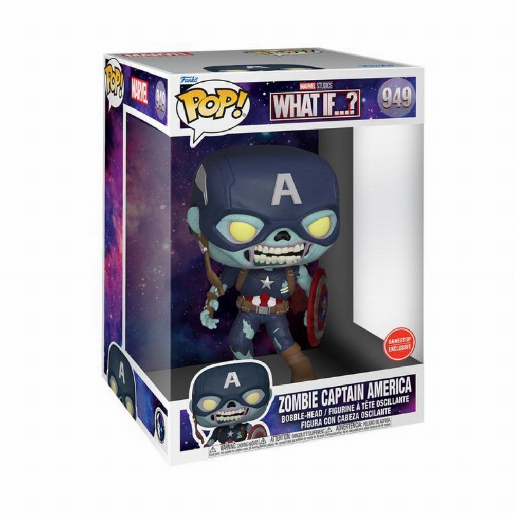 Φιγούρα Funko POP! Marvel: What If – Zombie Captain America #949 Jumbosized (Exclusive)