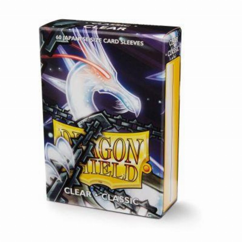 Dragon Shield Sleeves Japanese Small Size – Clear (60 Sleeves)