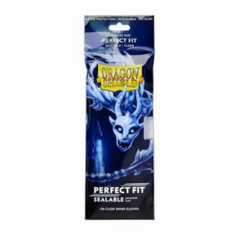 Dragon Shield Sleeves Japanese Small Size – Clear Sealable Perfect Fit (100 Sleeves)