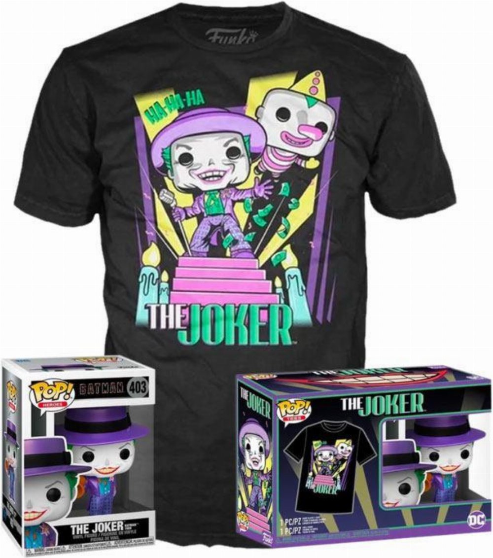 Συλλεκτικό Funko Box: DC Heroes – Joker with Speaker Funko POP! with T-Shirt (XL)