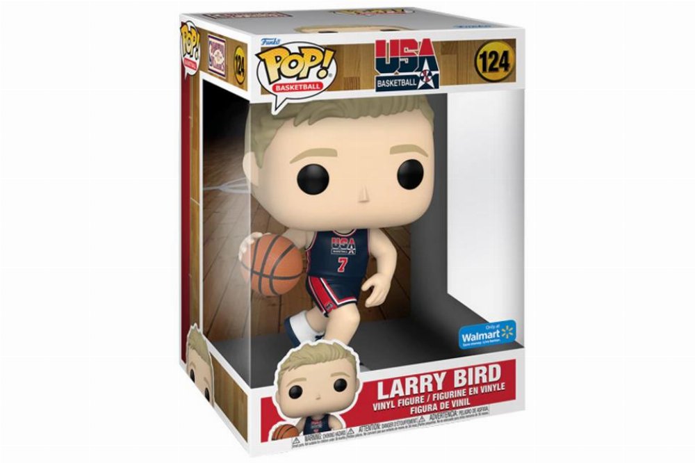 Φιγούρα Funko POP! NBA: Team USA – Larry Bird (Navy Jersey) #124 Jumbosized (Exclusive)
