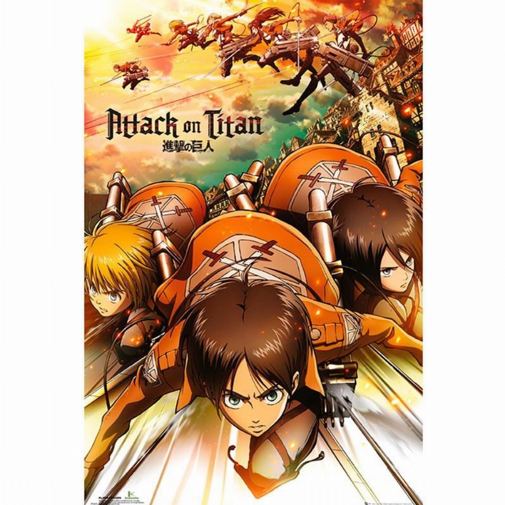 Attack on Titan – Armin, Eren, Mikasa Αυθεντική Αφίσα (61x92cm)