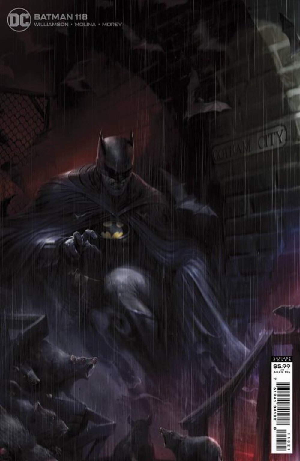 Τεύχος Κόμικ Batman #118 Francesco Mattina Cardstock Variant Cover