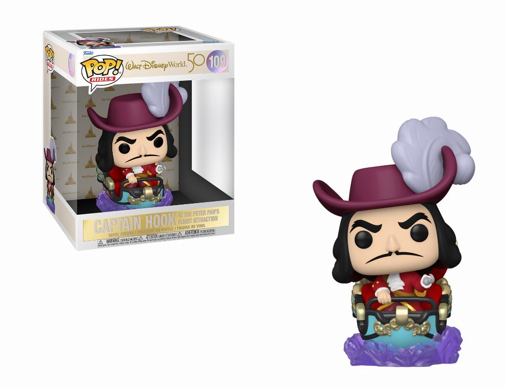 Φιγούρα Funko POP! Rides: Disney 50th Anniversary – Hook on Peter Pan Flight #109