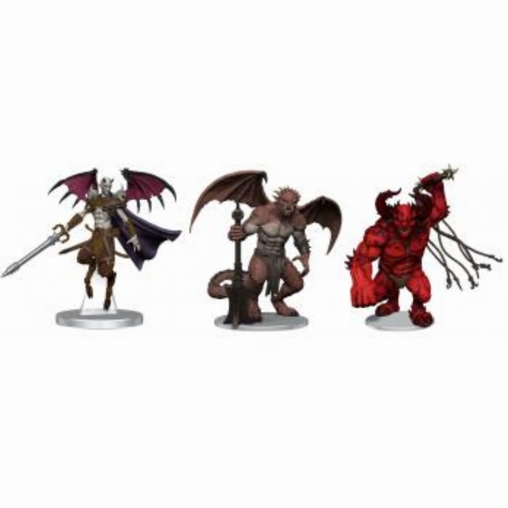 D&D Icons of the Realms Premium Miniature Set – Archdevils (Hutijin, Moloch, Titivilus)