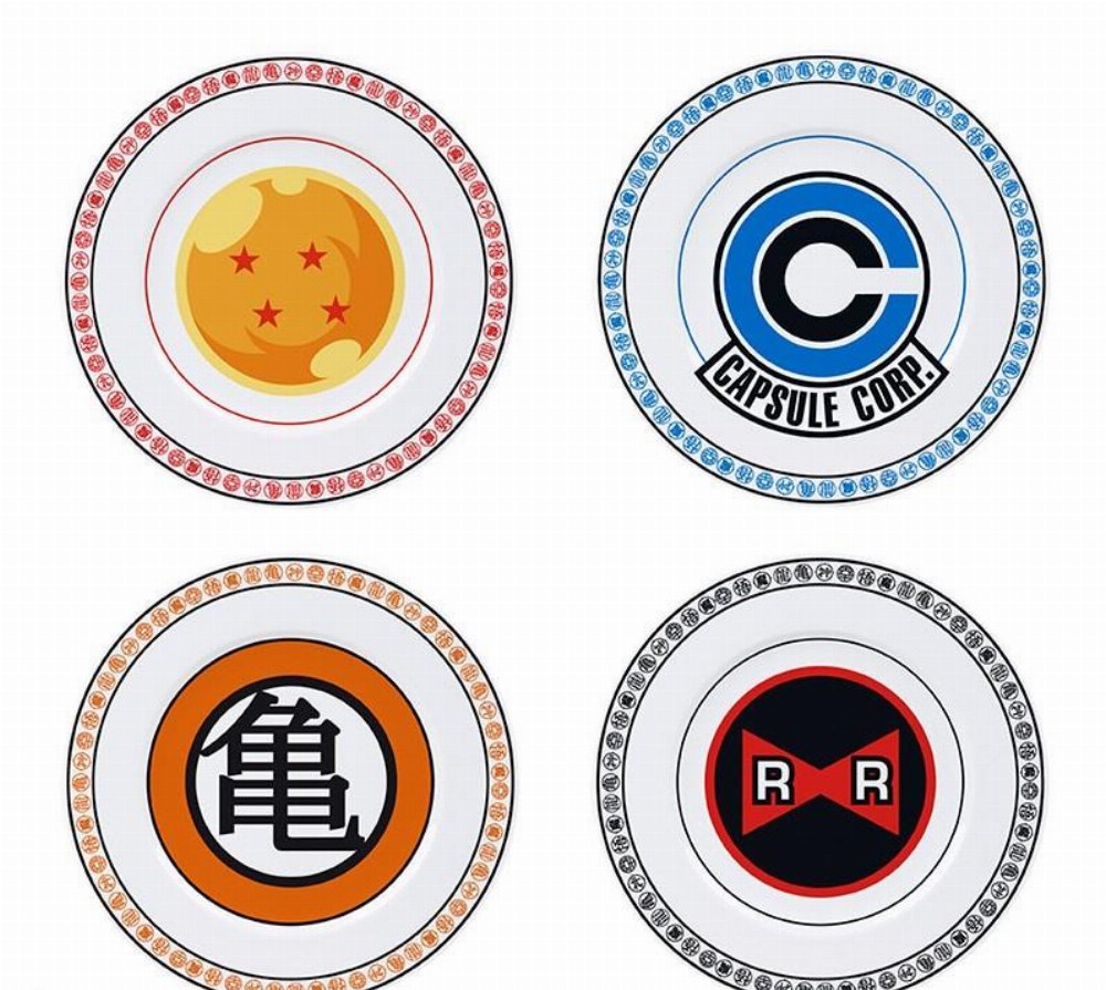 Dragon Ball – Emblems 4-Pack Σετ Πιάτων (21cm)