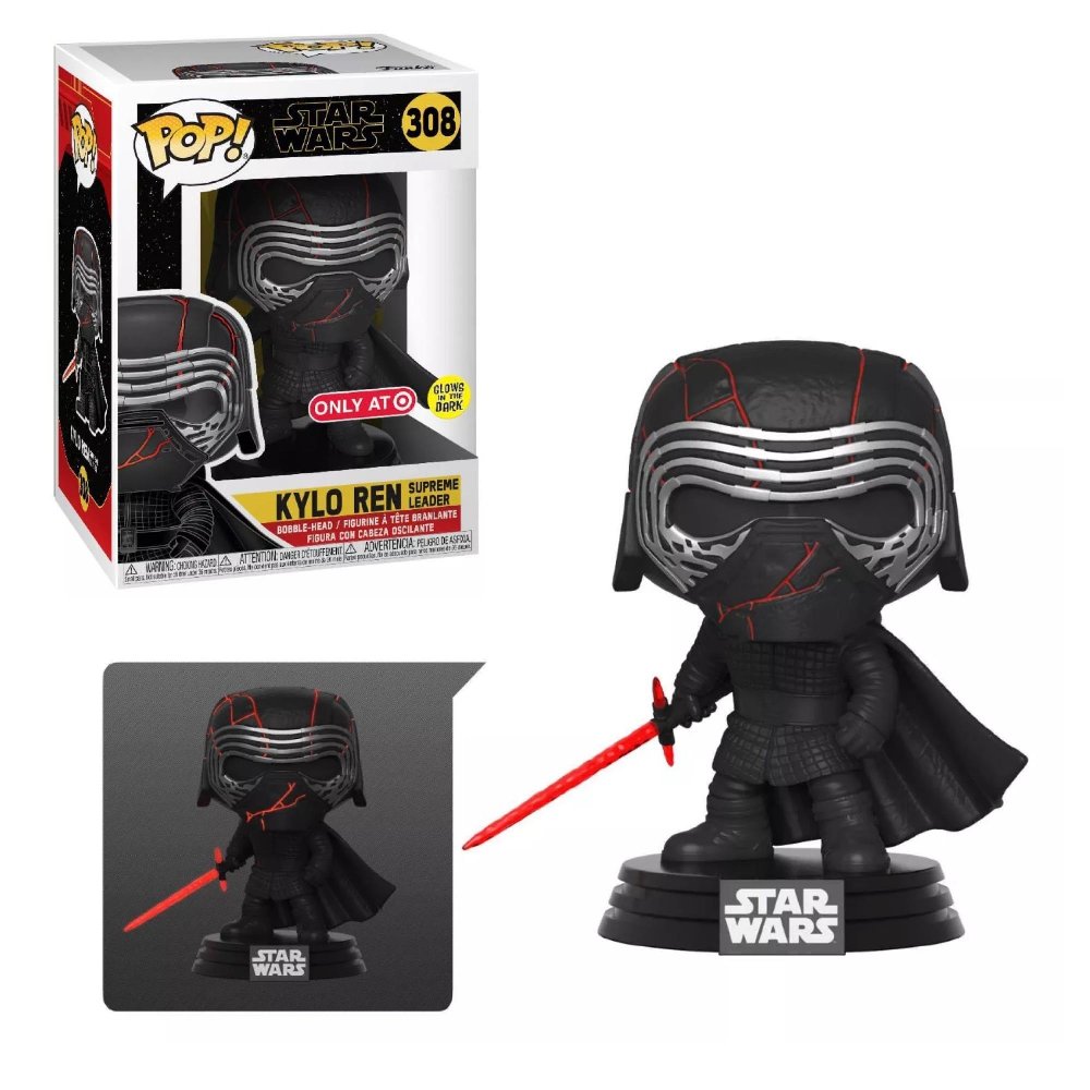 Φιγούρα Funko POP! Star Wars E9 Rise of the Skywalker – Kylo Ren Supreme Leader (GITD) #308 (Exclusive)