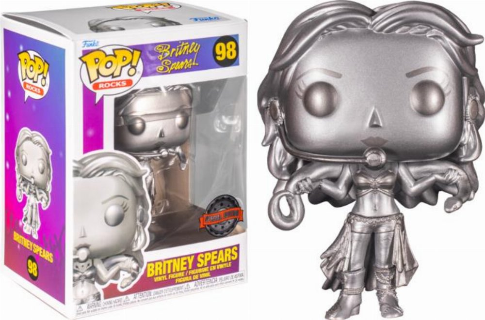 Φιγούρα Funko POP! Rocks – Britney Spears (Slave 4 U) (Metallic) #98 (Exclusive)