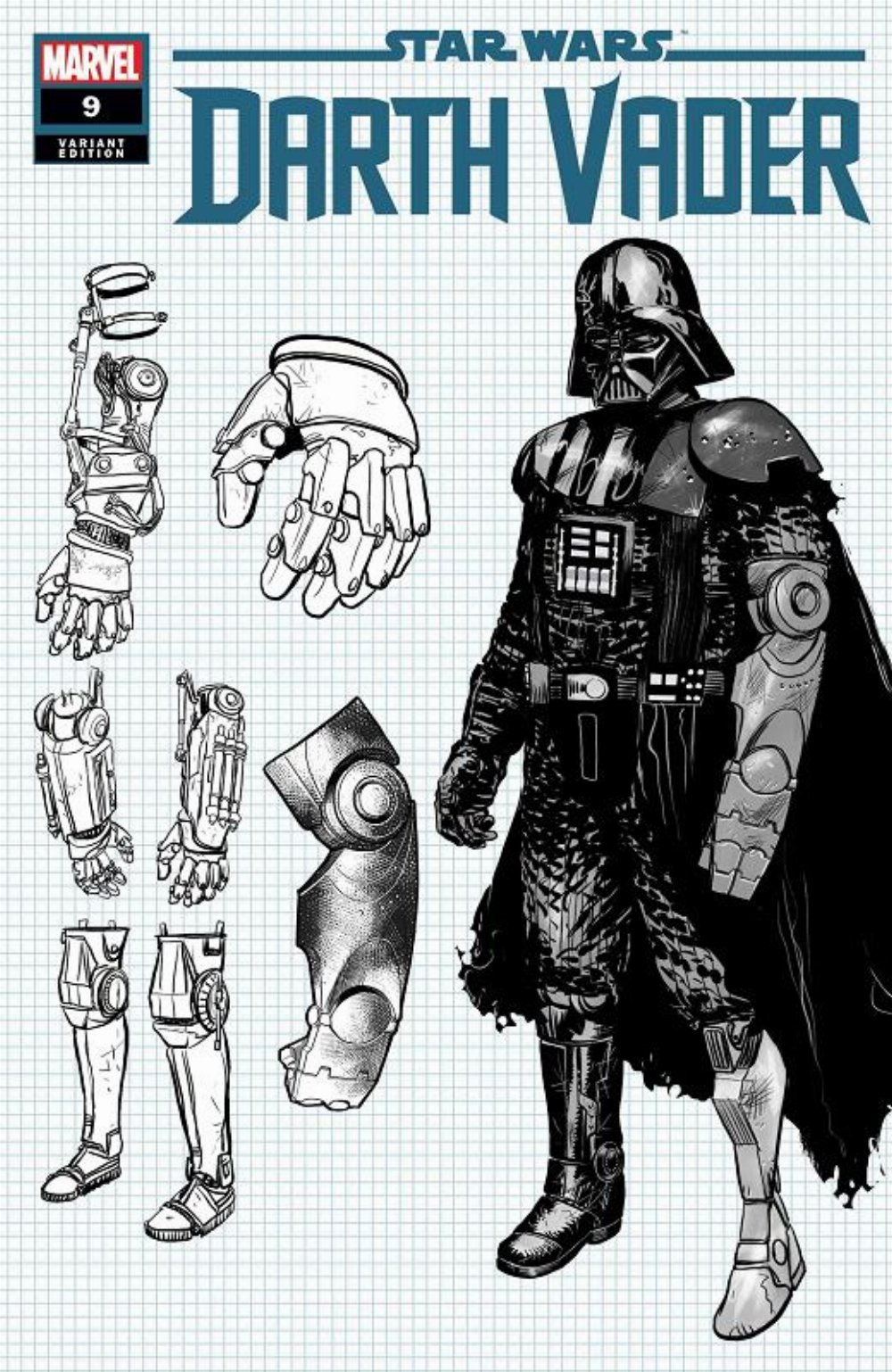 Τεύχος Kόμικ Star Wars: Darth Vader #09 Ienco Design Variant Cover