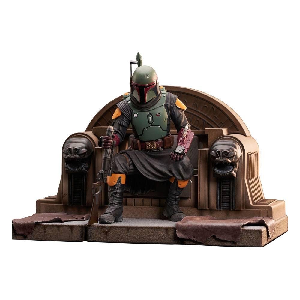 Star Wars: Book of Boba Fett Premier Collection – Boba Fett on Throne Φιγούρα Αγαλματίδιο (24cm) LE1000