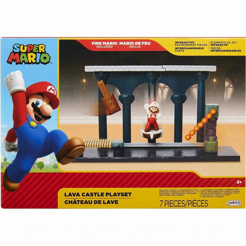 Super Mario – Lava Castle Playset (6cm)