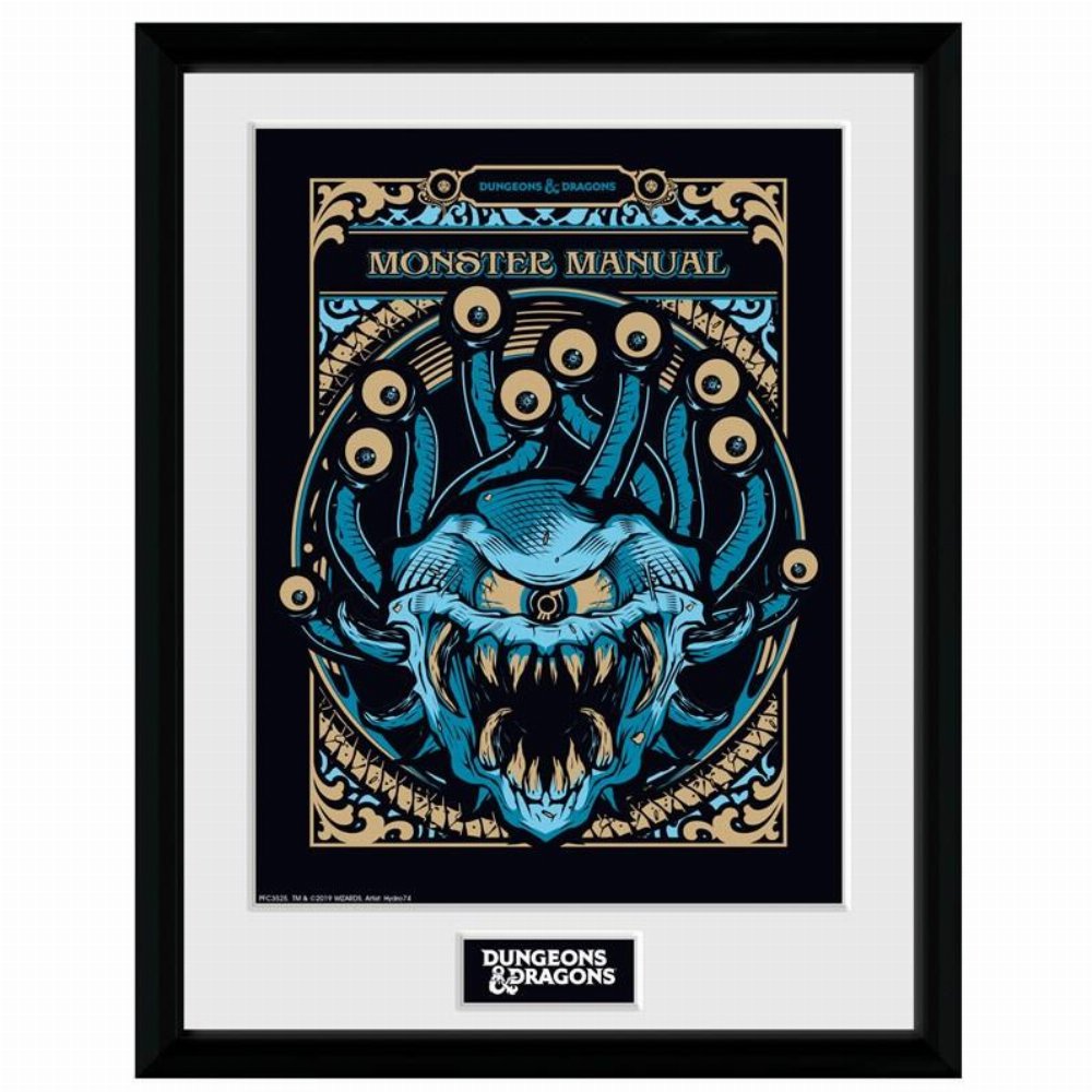 Dungeons & Dragons – Monster Manual Wooden Αφίσα σε Κάδρο (31x41cm)