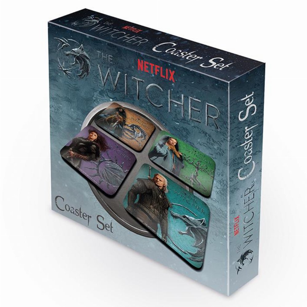 Netflix’s The Witcher – Legendary Cork Coasters Set (Σετ 4 Σουβέρ)